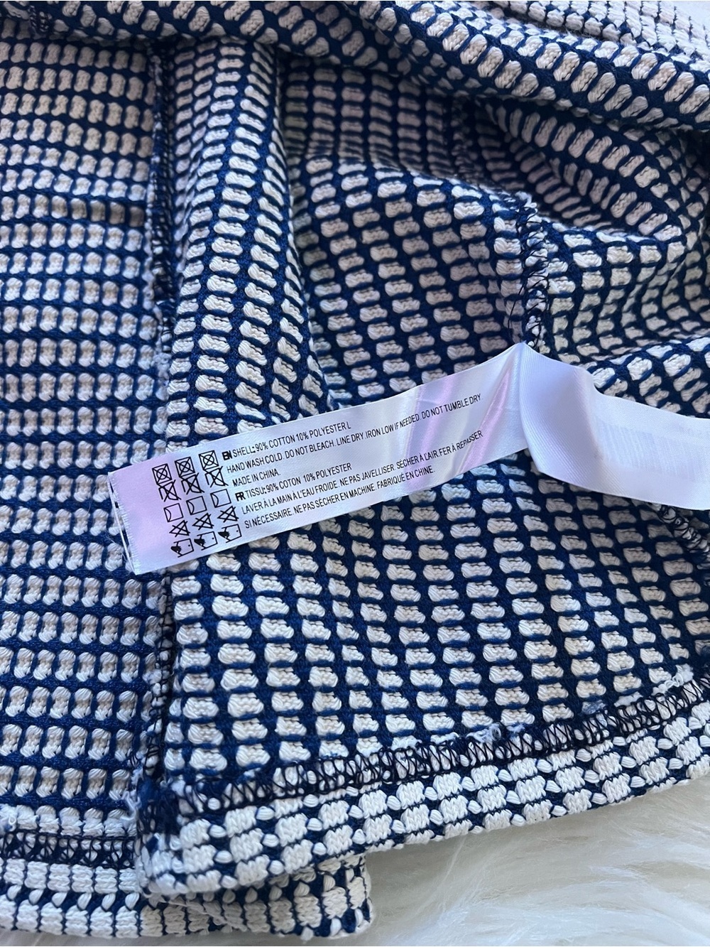 En Saison Cream and Navy Midi Dress - Picture 10 of 10